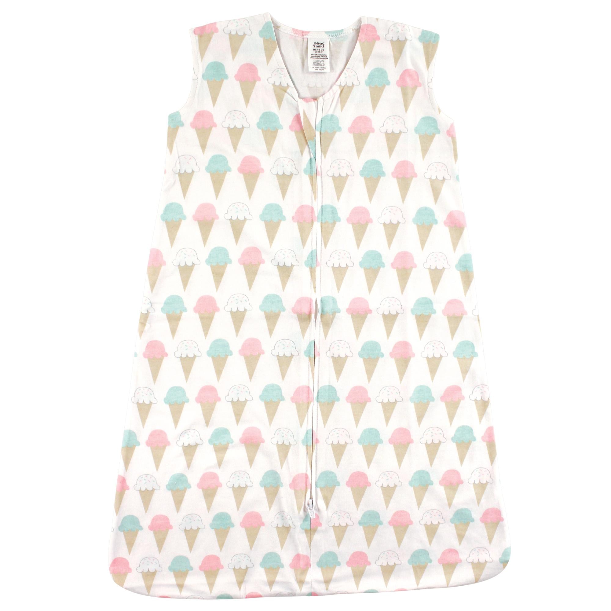 Girls Sleeveless Jersey Sleep Sack, Sweet Treats Swirl