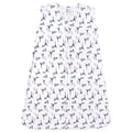 Girls Sleeveless Jersey Sleep Sack, Parisian Poodle Knit