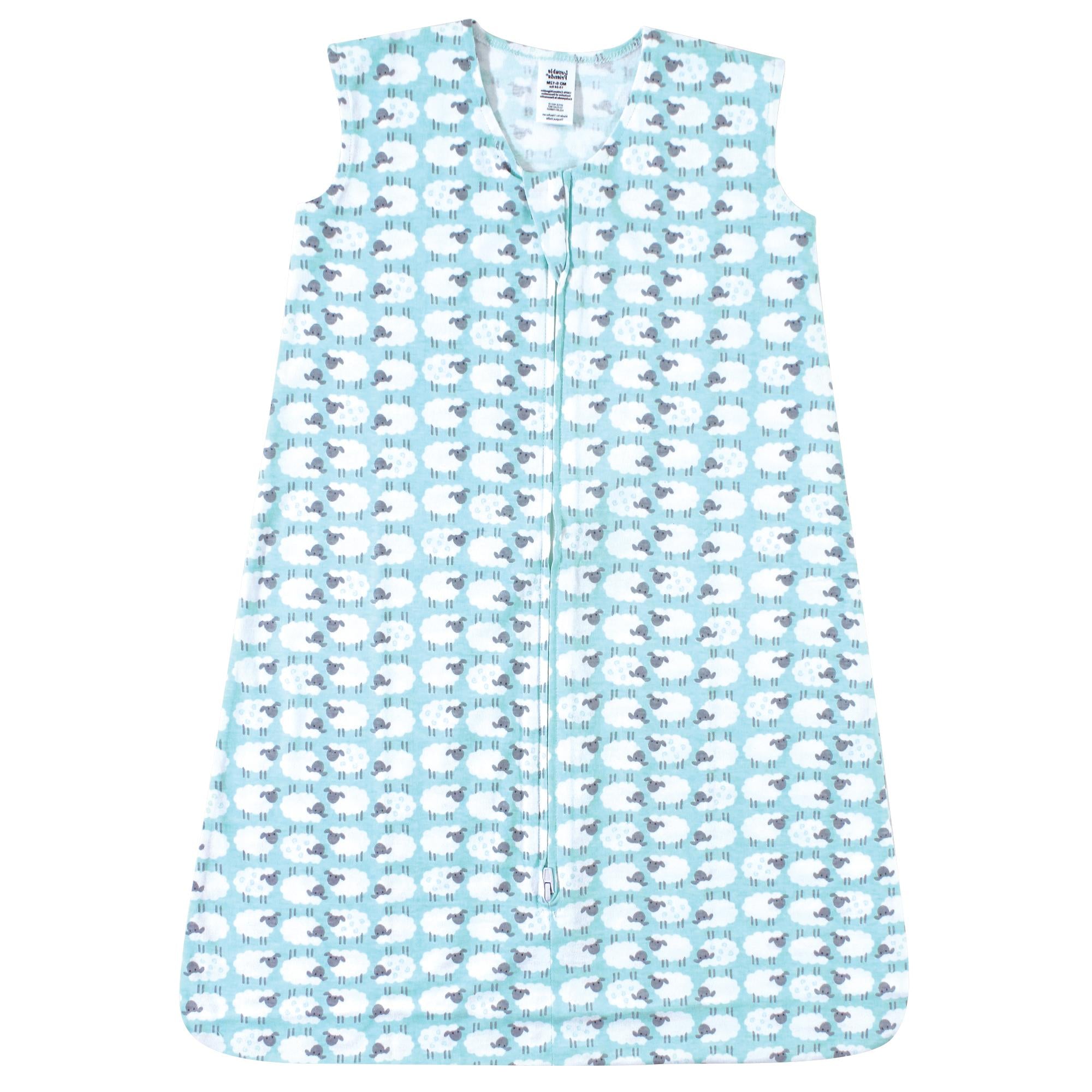 Unisex Sleeveless Jersey Sleep Sack, Little Lamb Meadow