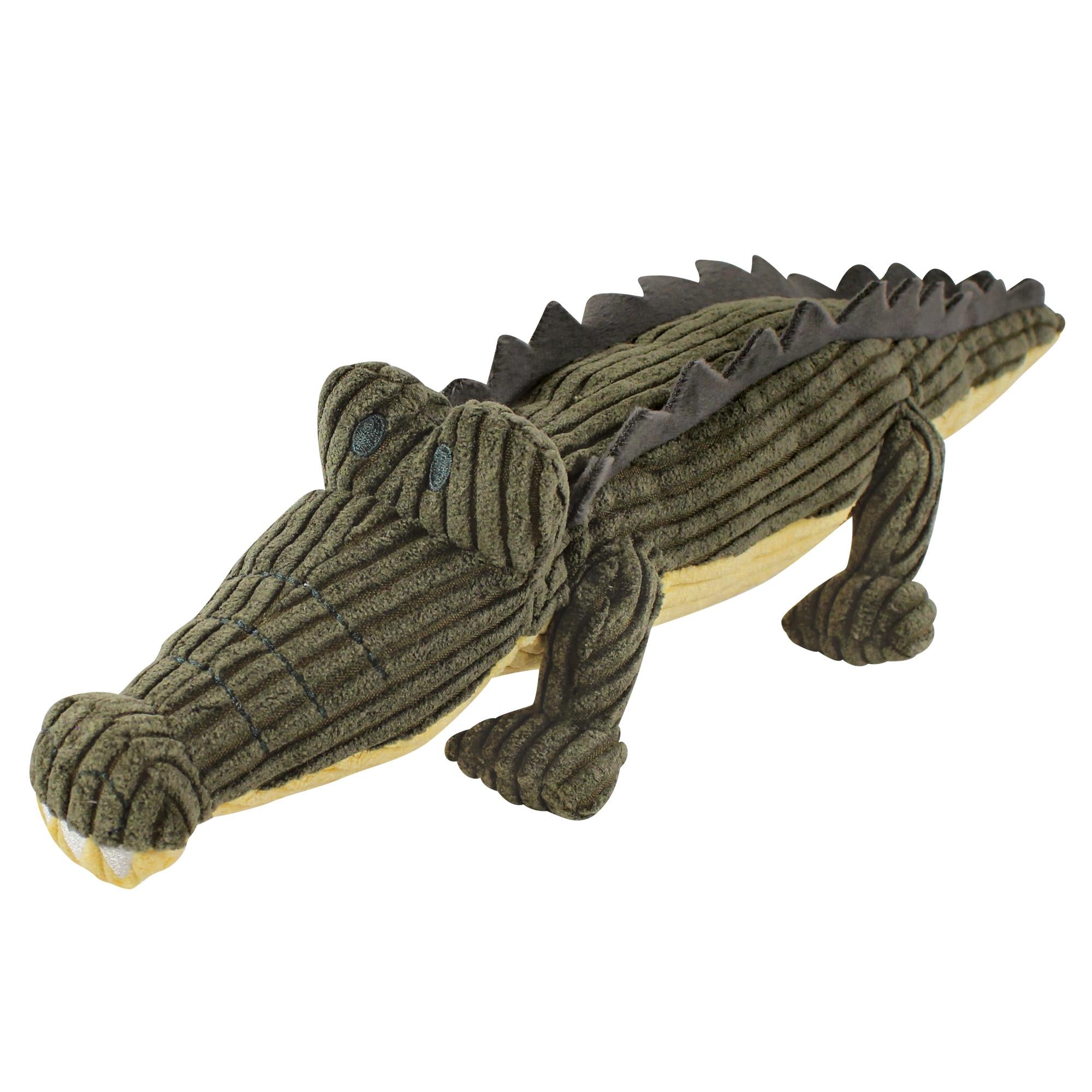 Plush Squeaky Rope Pet Toy, Swamp Gator