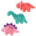 Plush Squeaky Rope Pet Toy, Blush Prehistoric Pals