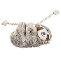 Plush Squeaky Rope Pet Toy, Relaxed Sloth
