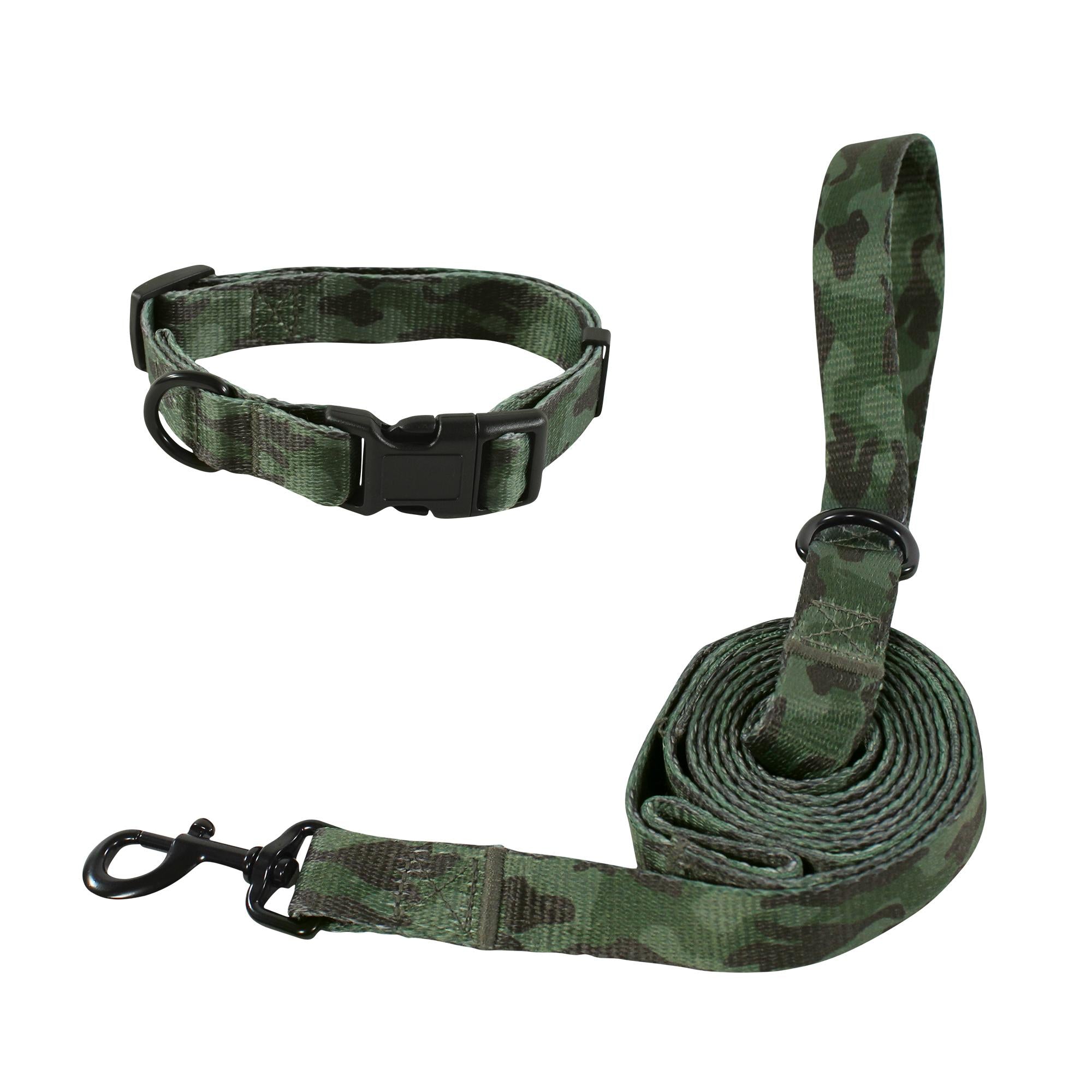 Leash and Collar Pet Bundle, Mossy Tracks