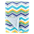Boys Mink and Sherpa Plush Blanket, Cloud Blue
