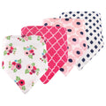 Girls Bandana Bibs Set, Garden Bloom