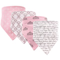Girls Bandana Bibs Set, Royal Rose