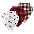 Boys Comfy Fleece Bandana Bibs, Gent's Whiskers
