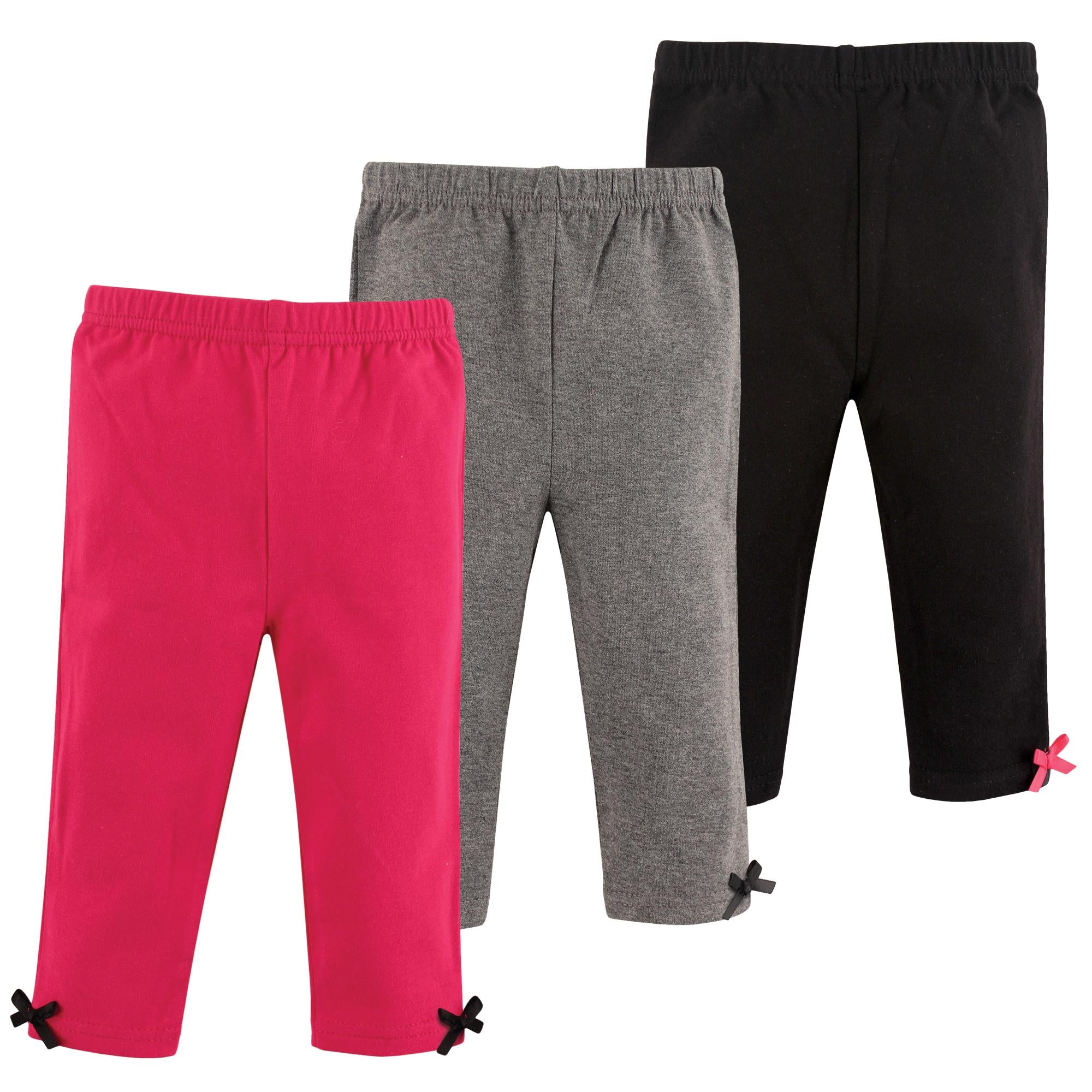 Girls Cotton Pants and Leggings Set, Midnight Petal