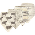 Unisex Bandana Bibs Set, Woolly Lamb Gray