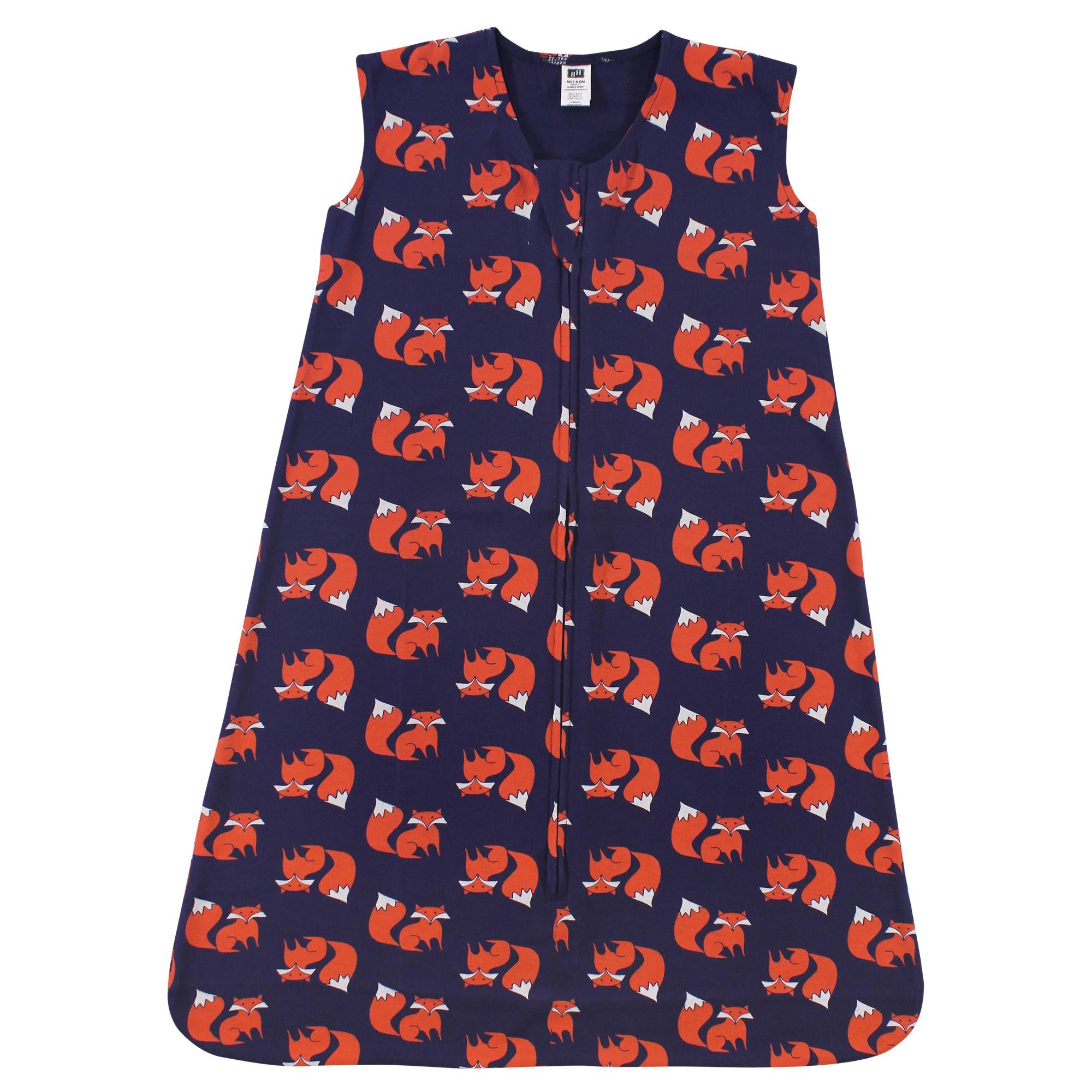 Boys Sleeveless Sleep Sack, Cinnamon Fox