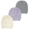 Girls Knit Caps and Beanies, Soft Lavender Mist