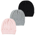Girls Knit Caps and Beanies, Blush Midnight