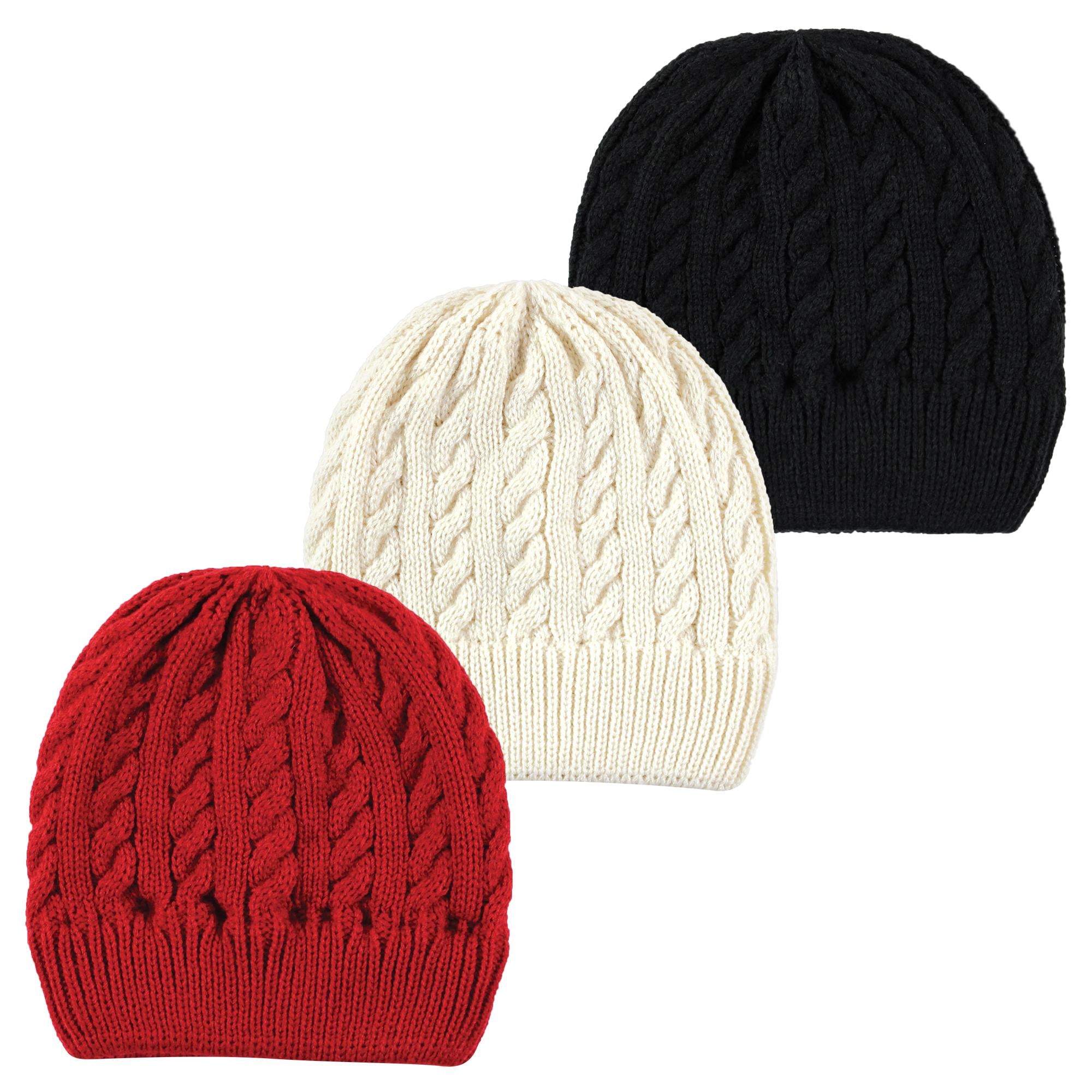 Girls Knit Caps and Beanies, Crimson Shadow