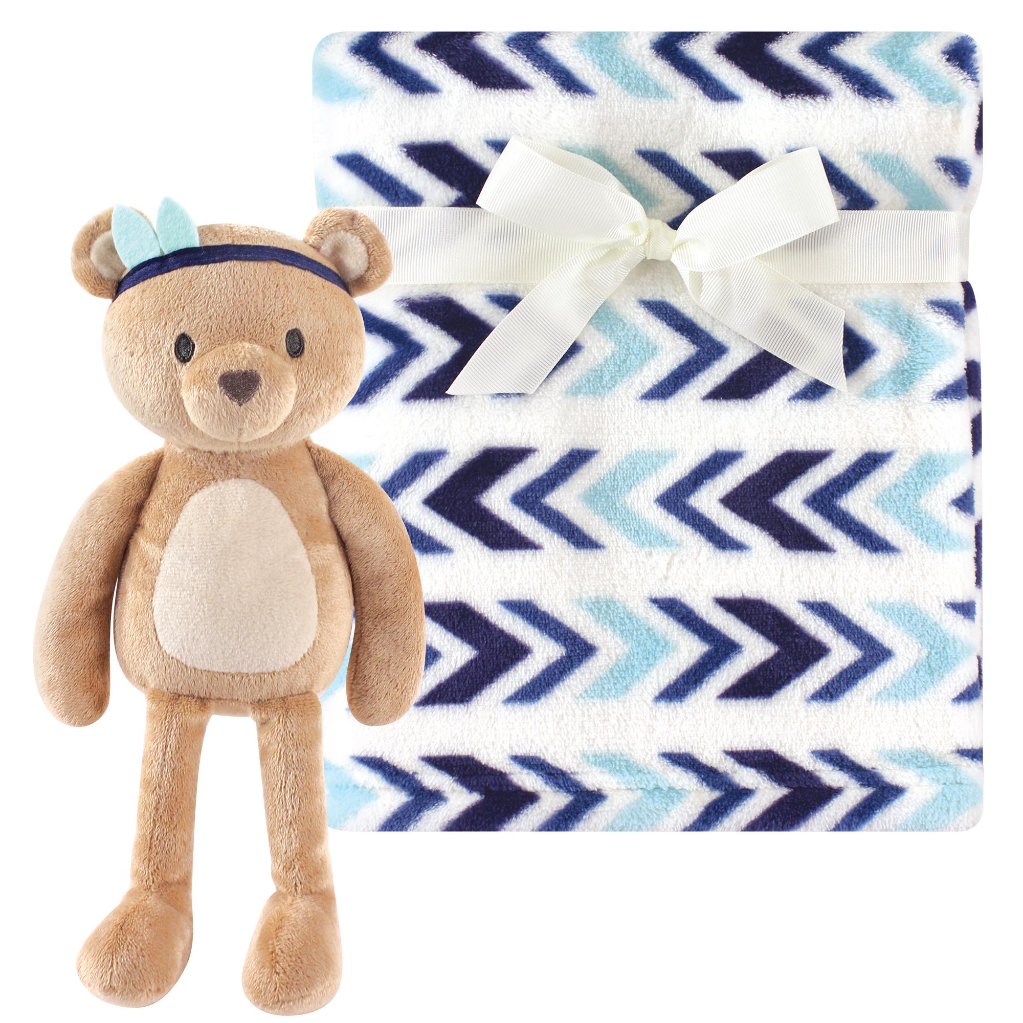 Boys Toy and Plush Blanket Set, Wandering Bear