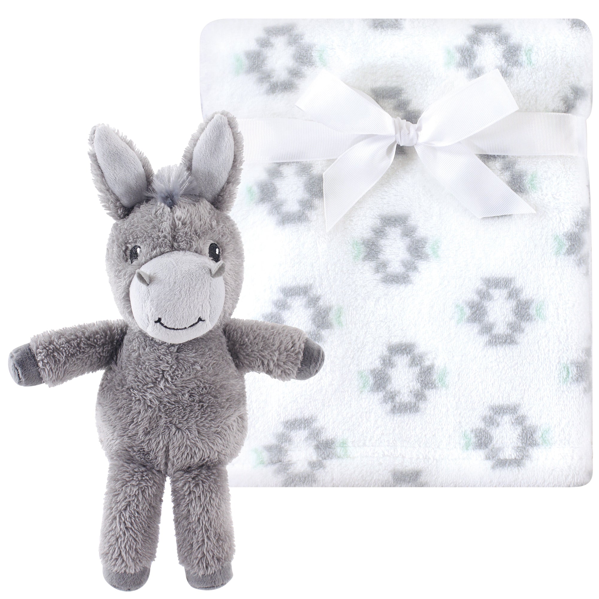 Unisex Toy and Plush Blanket Set, Cloud-Soft Donkey