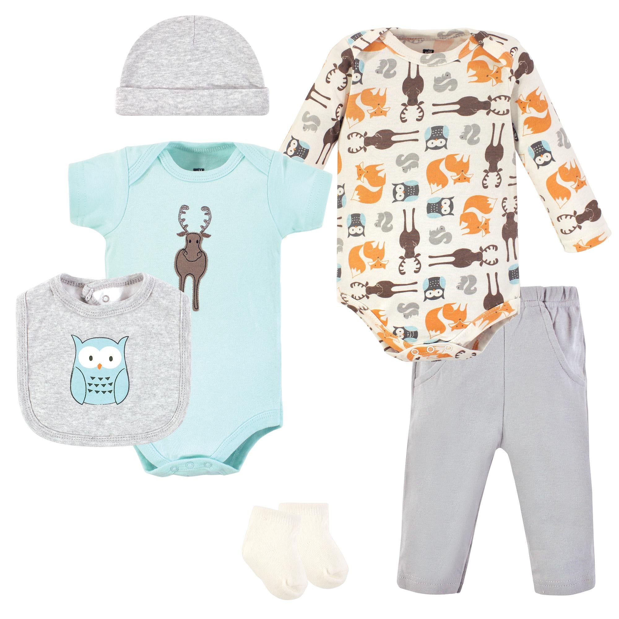 Unisex Baby Layette Essentials Set, Wilderness Moose