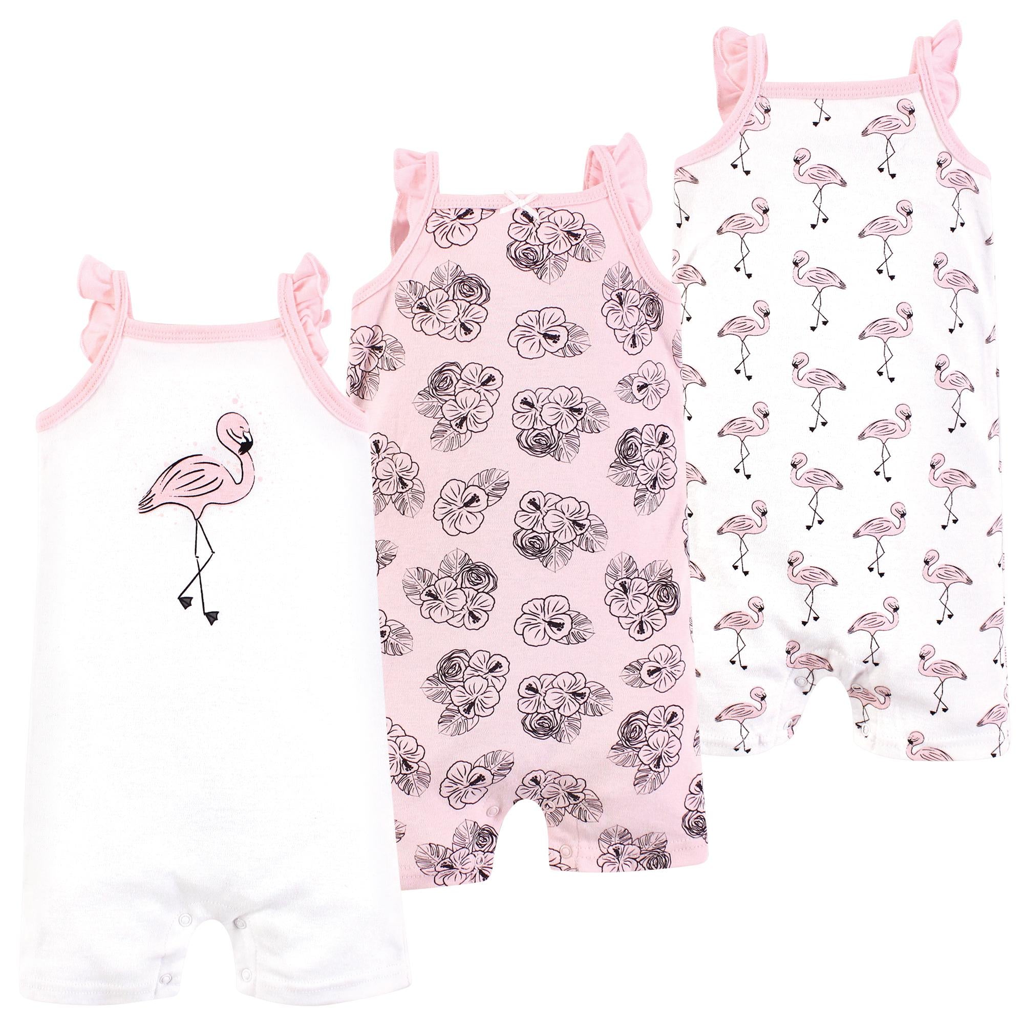 Girls Rompers, Artisan Pink Bird