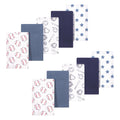 Boys Flannel Burp Cloth Bundle, Home Run Print