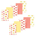 Girls Flannel Burp Cloth Bundle, Sweet Harvest