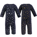Unisex Quilted Coveralls, Silver Galaxy