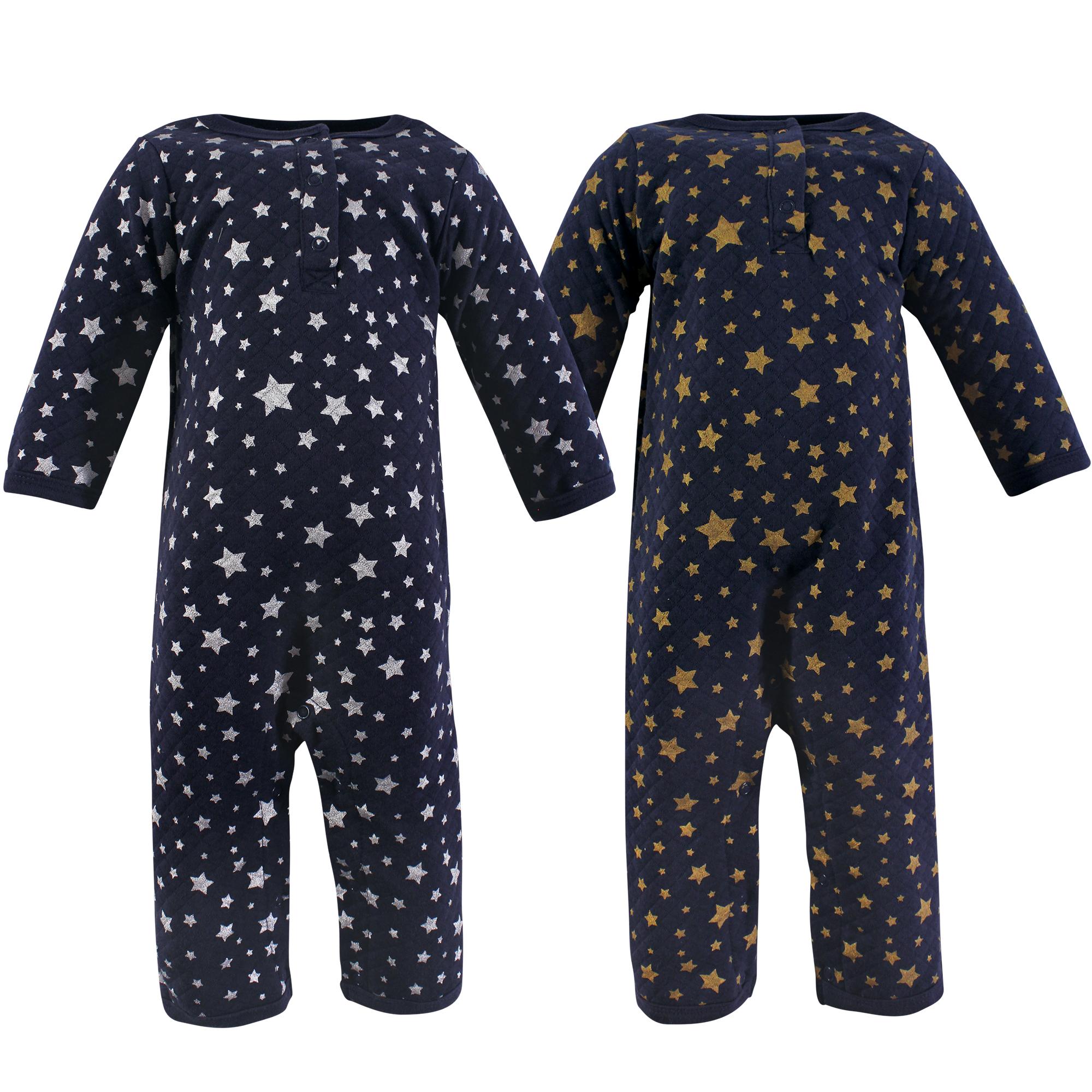 Unisex Quilted Coveralls, Silver Galaxy