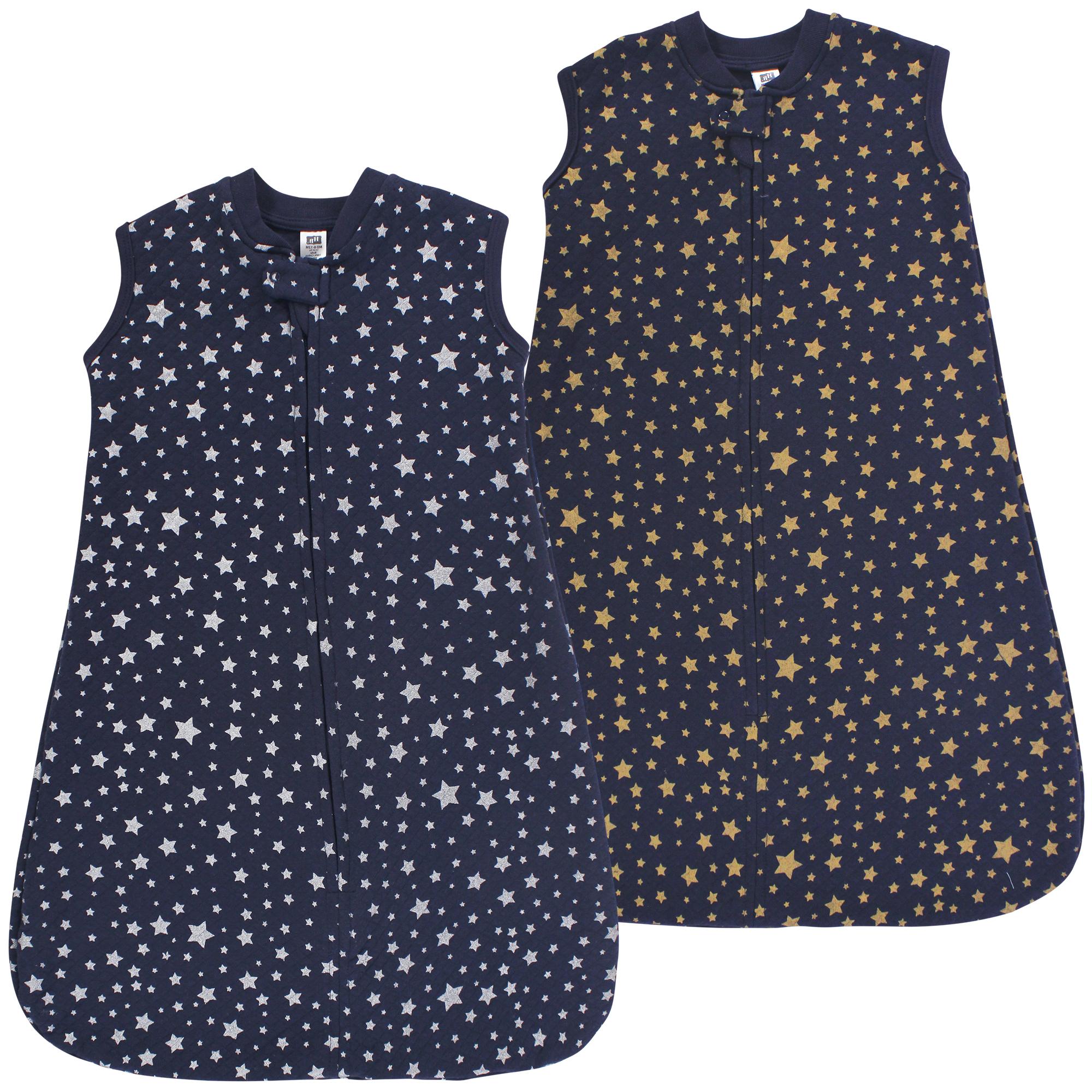 Unisex Quilted Sleeveless Sleep Sack, Silver Galaxy