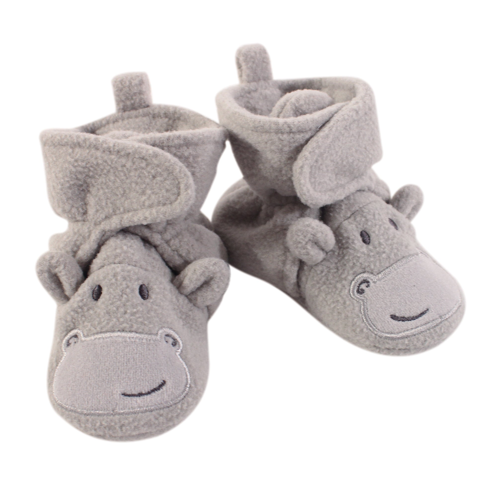 Unisex Fleece Booties, Misty River Gray