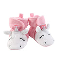 Girls Fleece Booties, Cotton Candy Unicorn