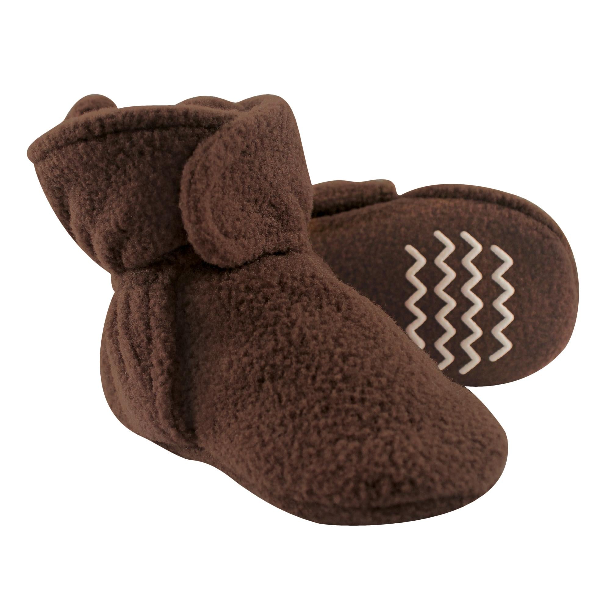 Unisex Fleece Booties, Toasted Mocha