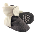 Unisex Fleece Booties, Warm Pebble Cream