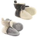 Unisex Fleece Booties, Oatmeal Slate
