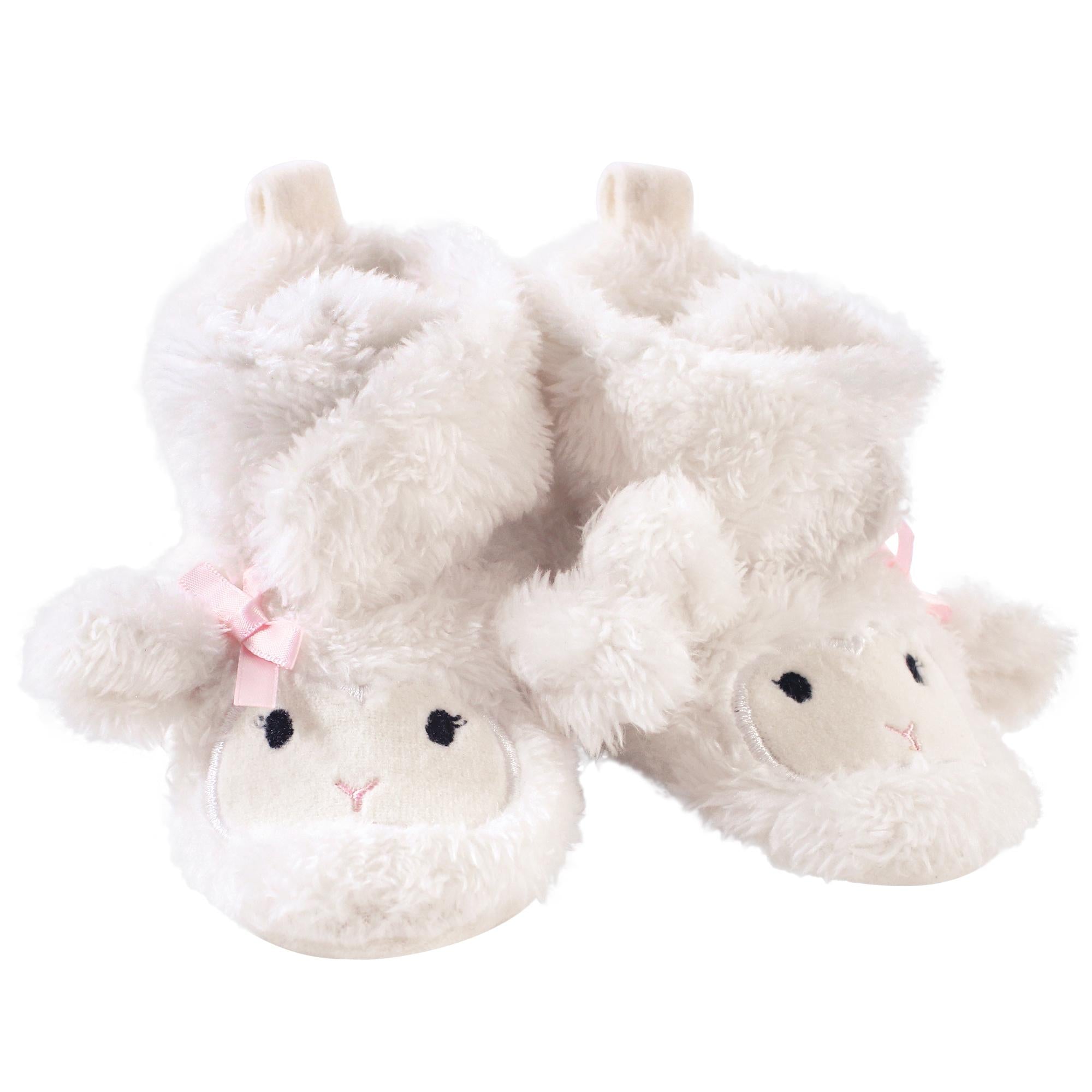 Girls Sherpa Lined Fleece Slippers, Blush Sheepskin
