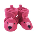 Girls Fleece Booties, Blush Flamingo