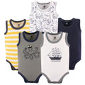 Boys Sleeveless Bodysuits, Ocean Skipper