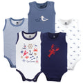 Boys Sleeveless Bodysuits, Ocean Drift
