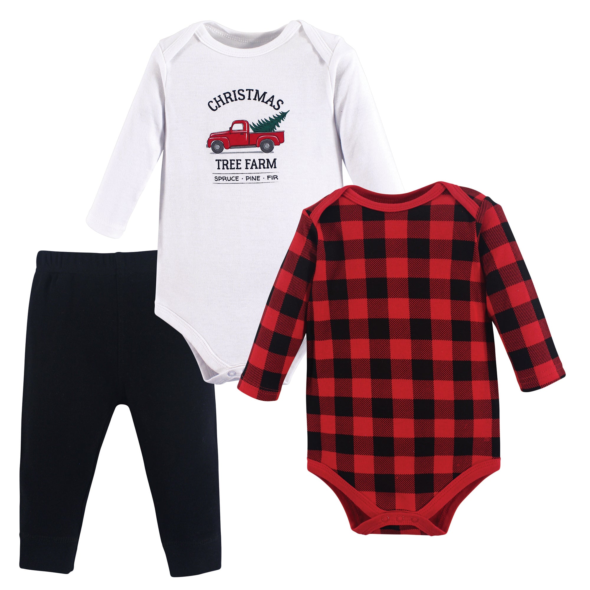 Unisex Matching Bodysuit and Pants Bundle, Evergreen Forest