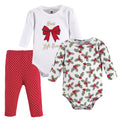 Girls Matching Bodysuit and Pants Bundle, Ruby Celebration