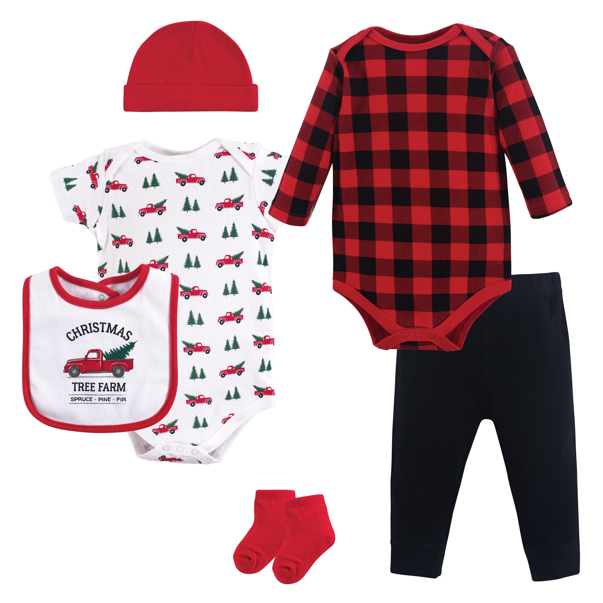 Boys Baby Layette Essentials Set, Evergreen Forest