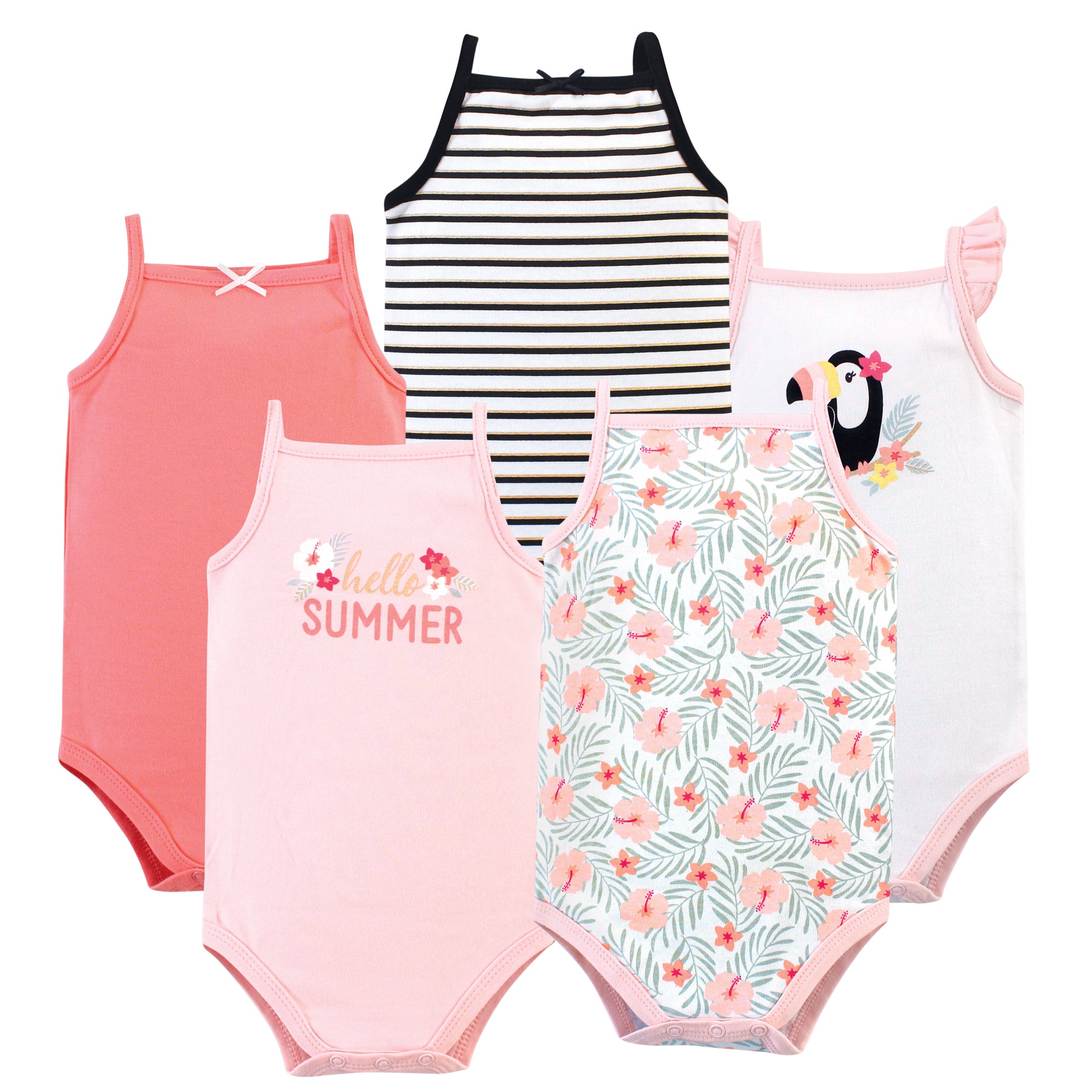 Girls Sleeveless Bodysuits, Island Canopy Toucan