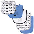 Boys Terry Bib and Burp Cloth Bundle, Little Dapper Blue