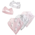 Girls Bib and Head Accessory Bundle, Blush Magic