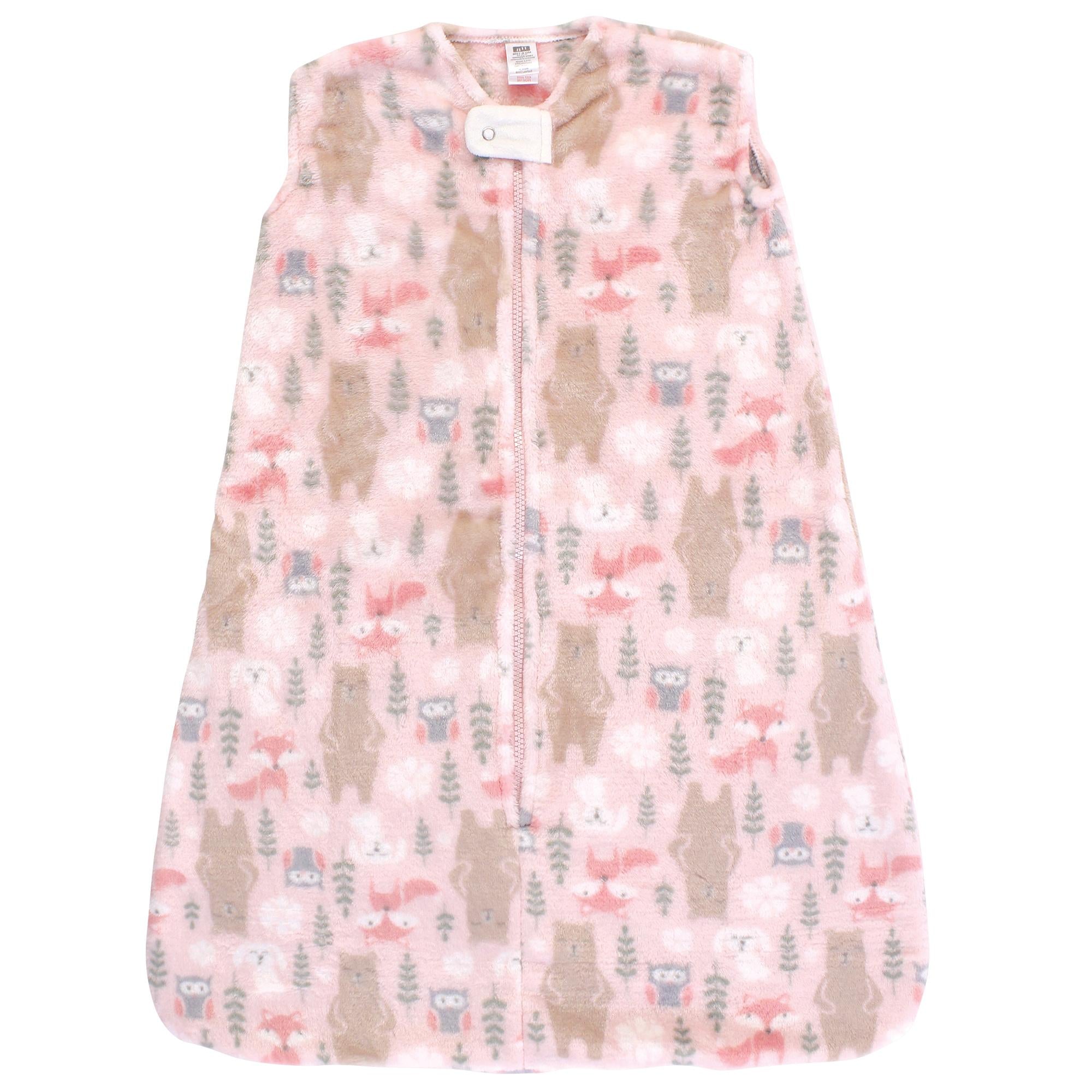 Girls Plush Sleep Sack, Woodland Blossom