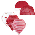 Boys Bib and Head Accessory Bundle, Jolly St. Nick