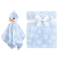 Unisex Plush Blanket with Lovey, Frosty Friend