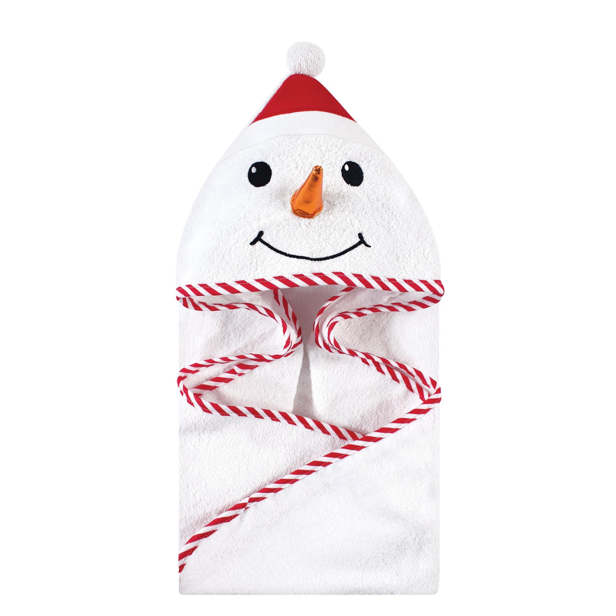Unisex Animal Face Hooded Bath Towel, Frosty Friend