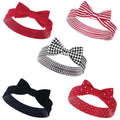 Girls Hair Accessory Set, Crimson Checkered