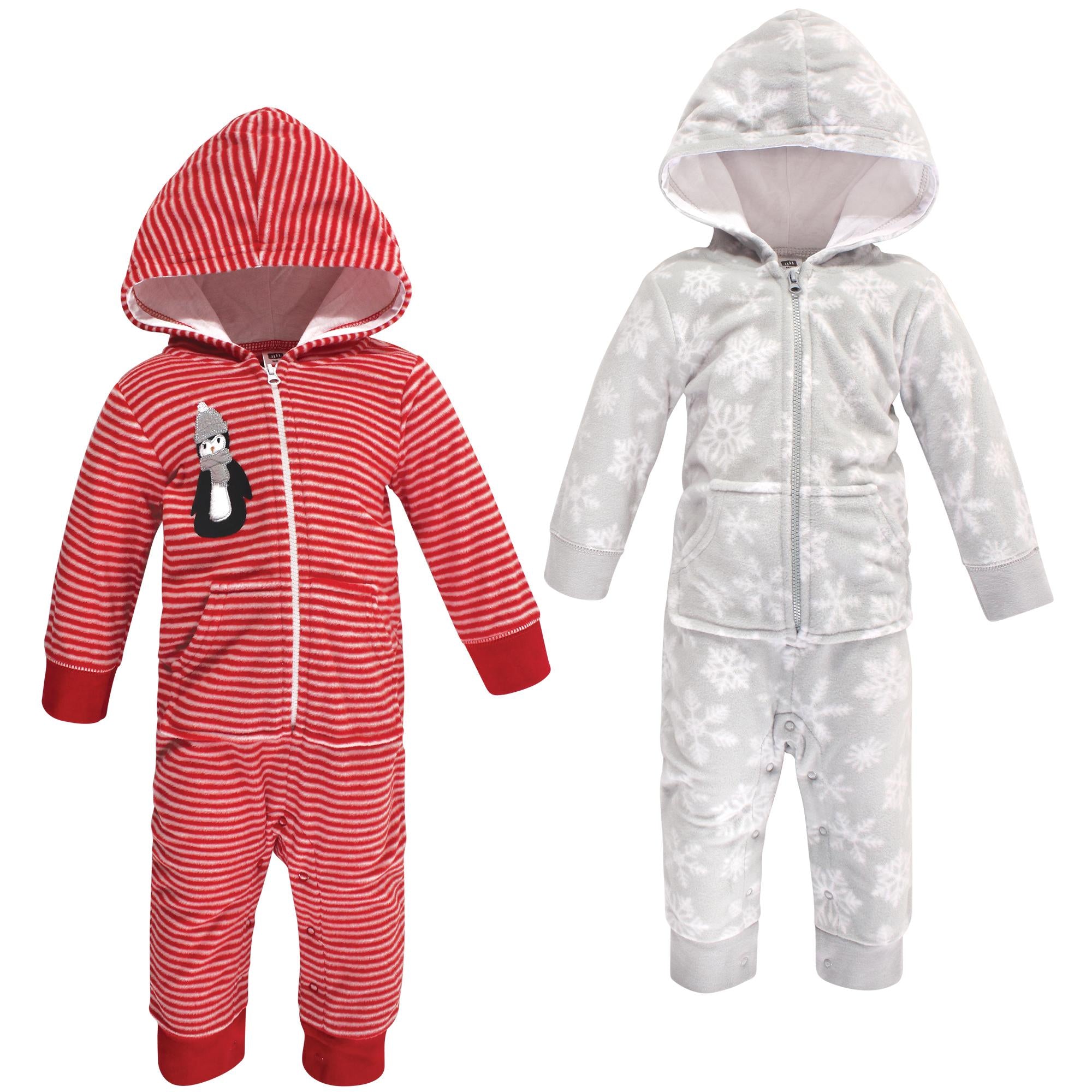 Unisex Fleece Coveralls, Crimson Waddle