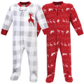 Unisex Fleece Jumpsuits, Crimson Winter Sled