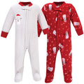 Unisex Fleece Jumpsuits, Holiday Frosty Friends