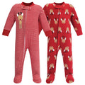 Unisex Fleece Jumpsuits, Crimson Deer